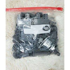 LEGO Bulk Lot of Bricks Parts Bag Variety Color Gray Gallon Ziplock Clean